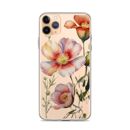 Petals Panache for iPhone-Clear Case - InkSync