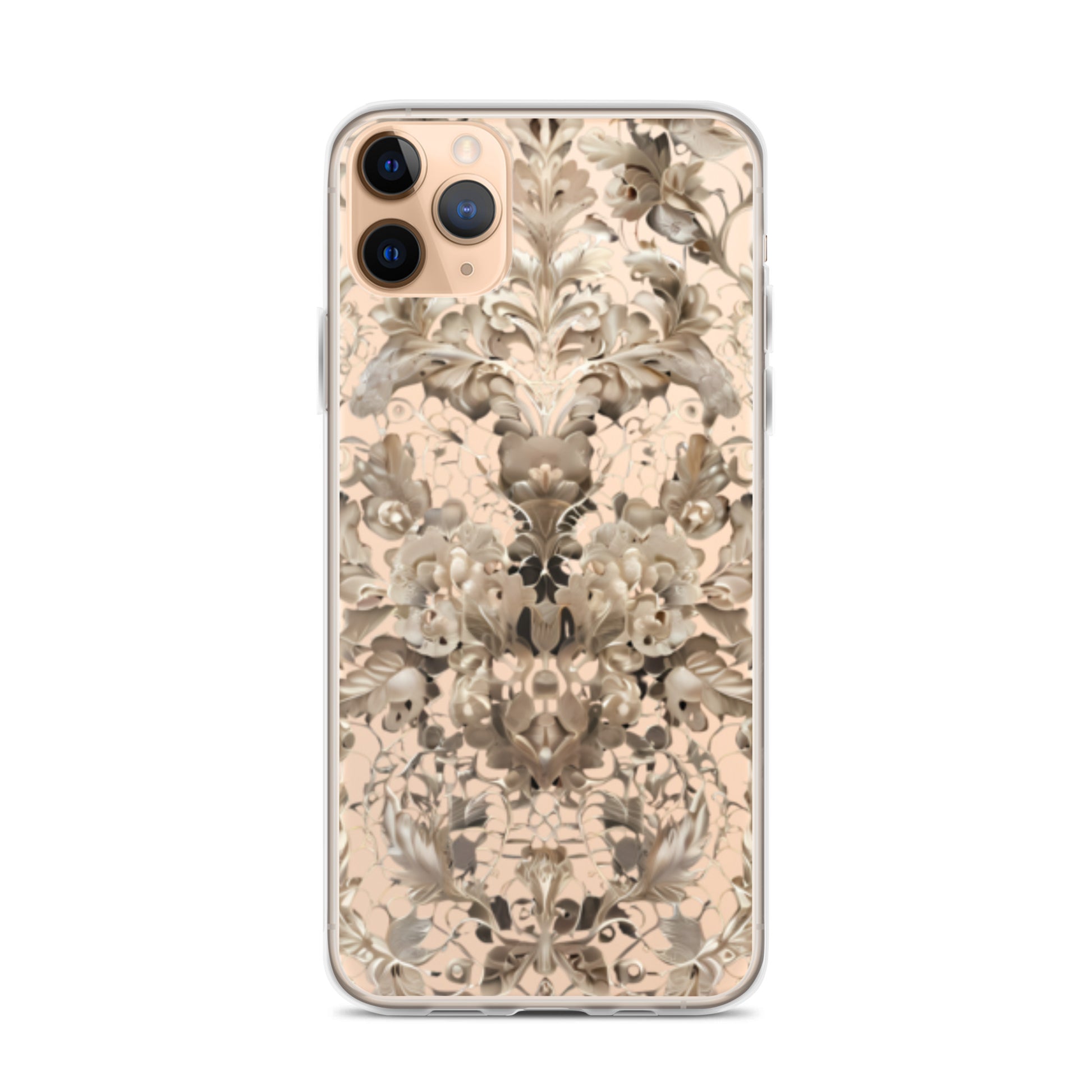 Vintage Lace for iPhone-Clear Case - InkSync