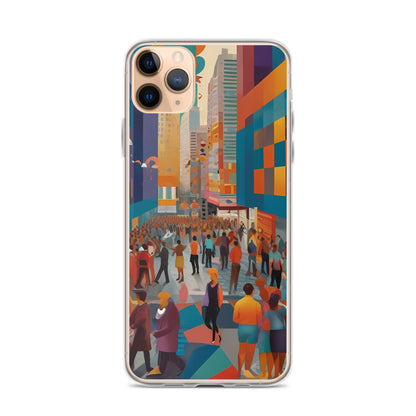 Bustling for iPhone-Clear Case