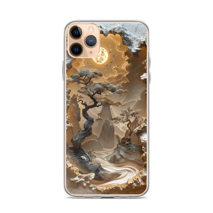 Twisted Moon for iPhone-Clear Case