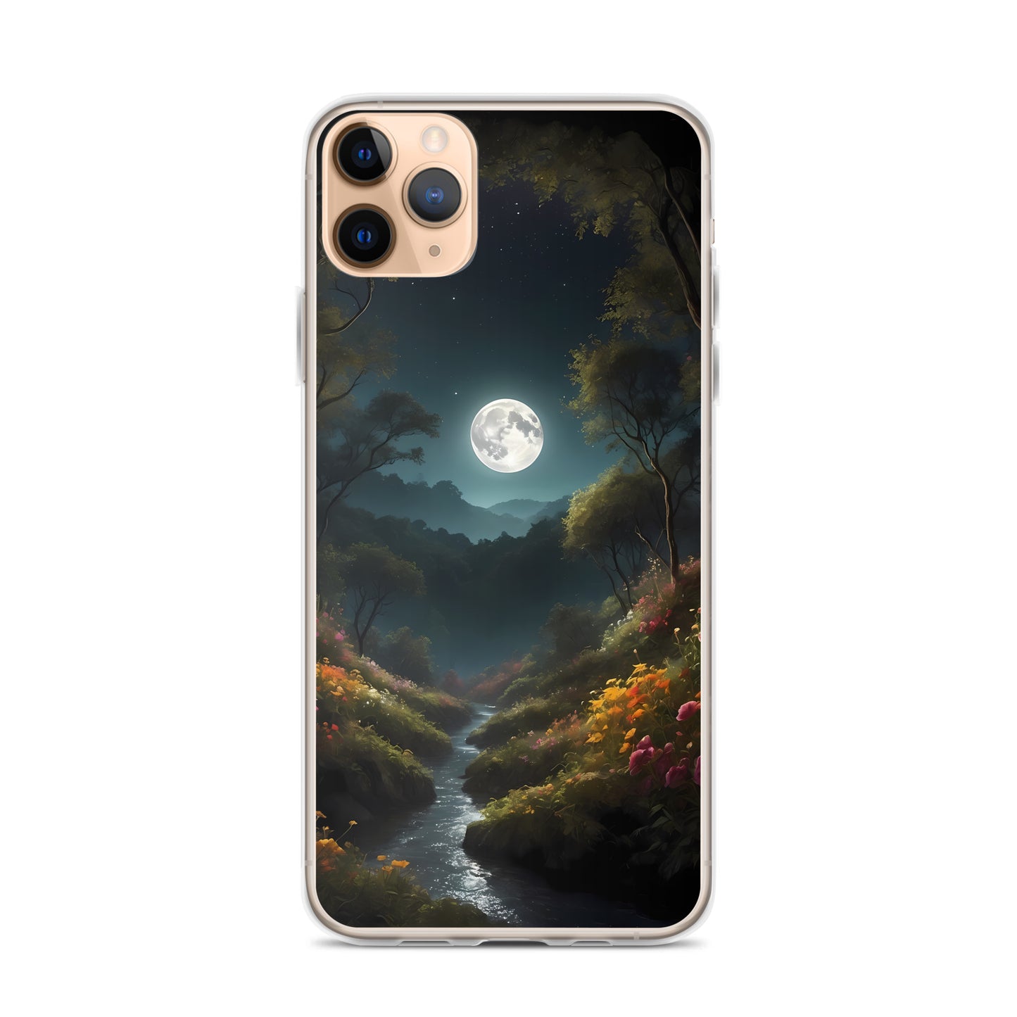 Moonlit Creek for iPhone-Clear Case