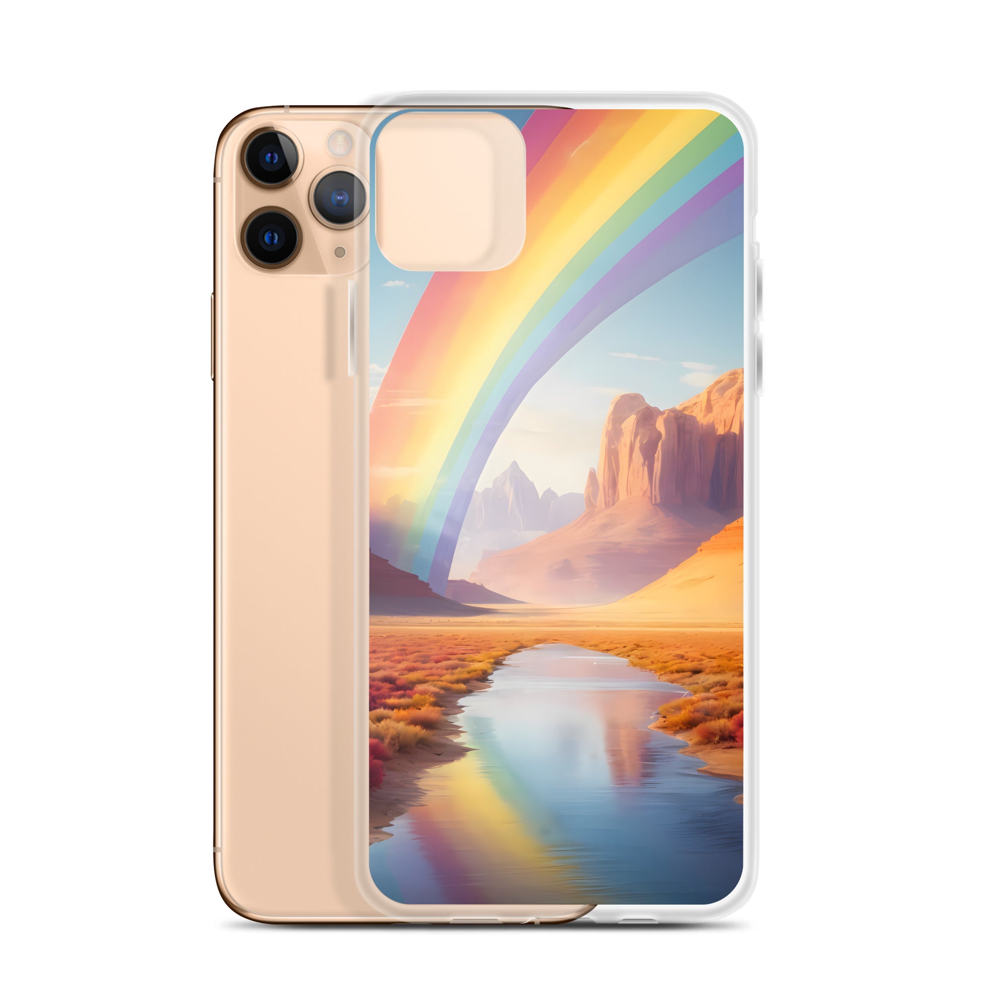 Rainbow for iPhone-Clear Case - InkSync