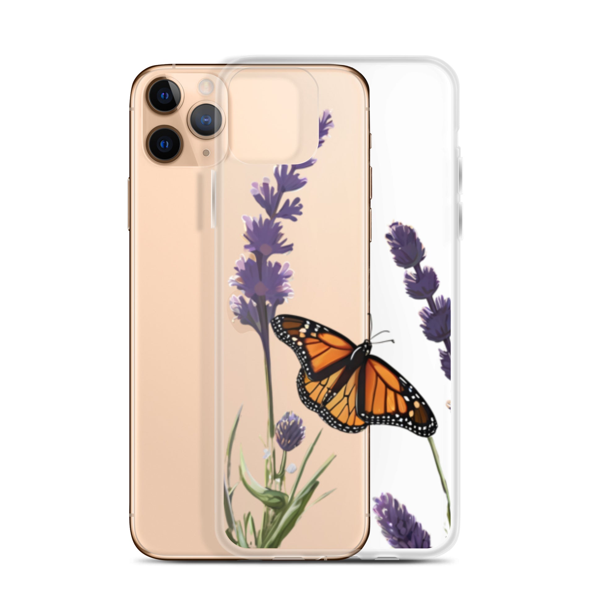 butterfly Kiss for iPhone-Clear Case - InkSync