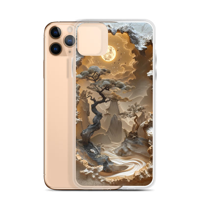 Twisted Moon for iPhone-Clear Case