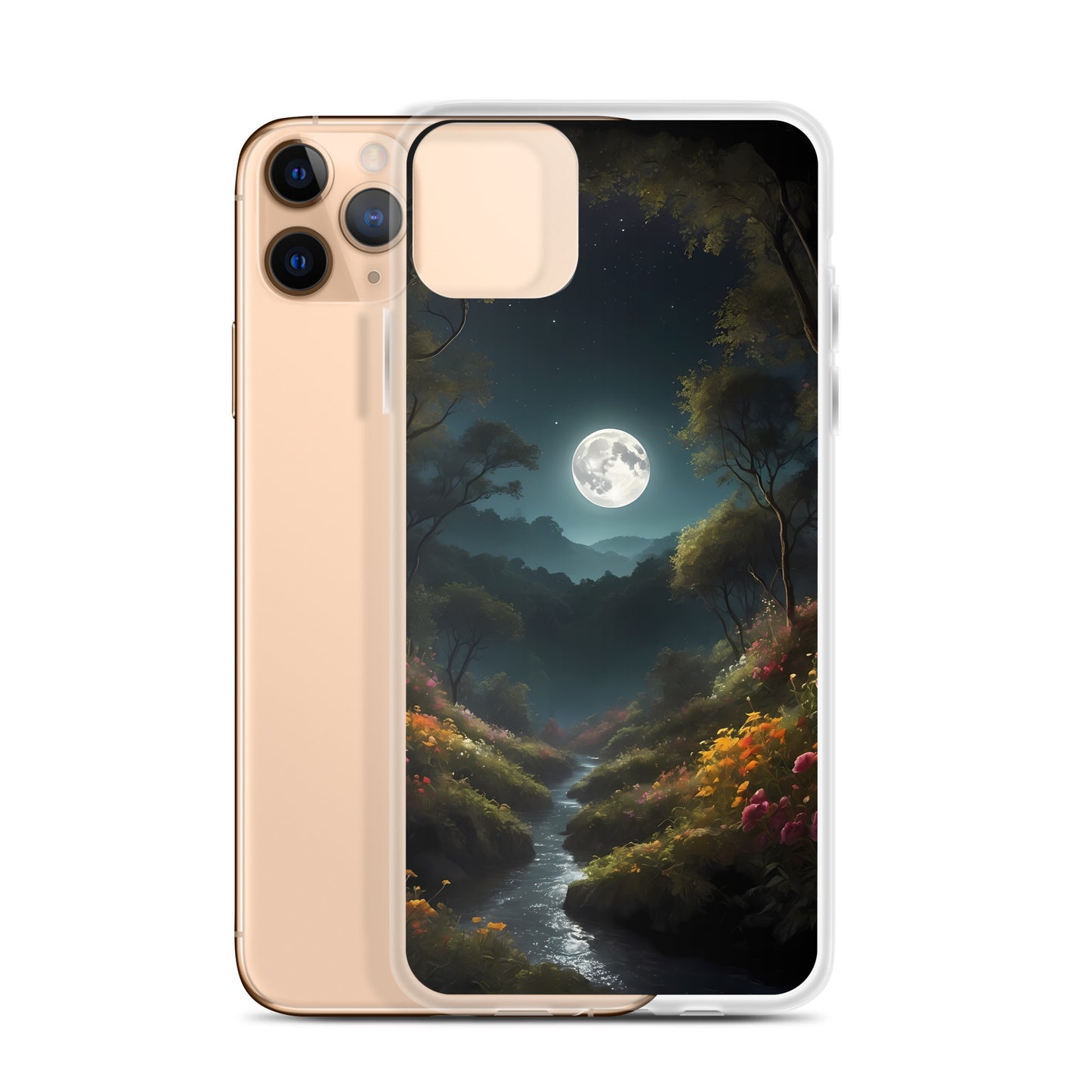 Moonlit Creek for iPhone-Clear Case