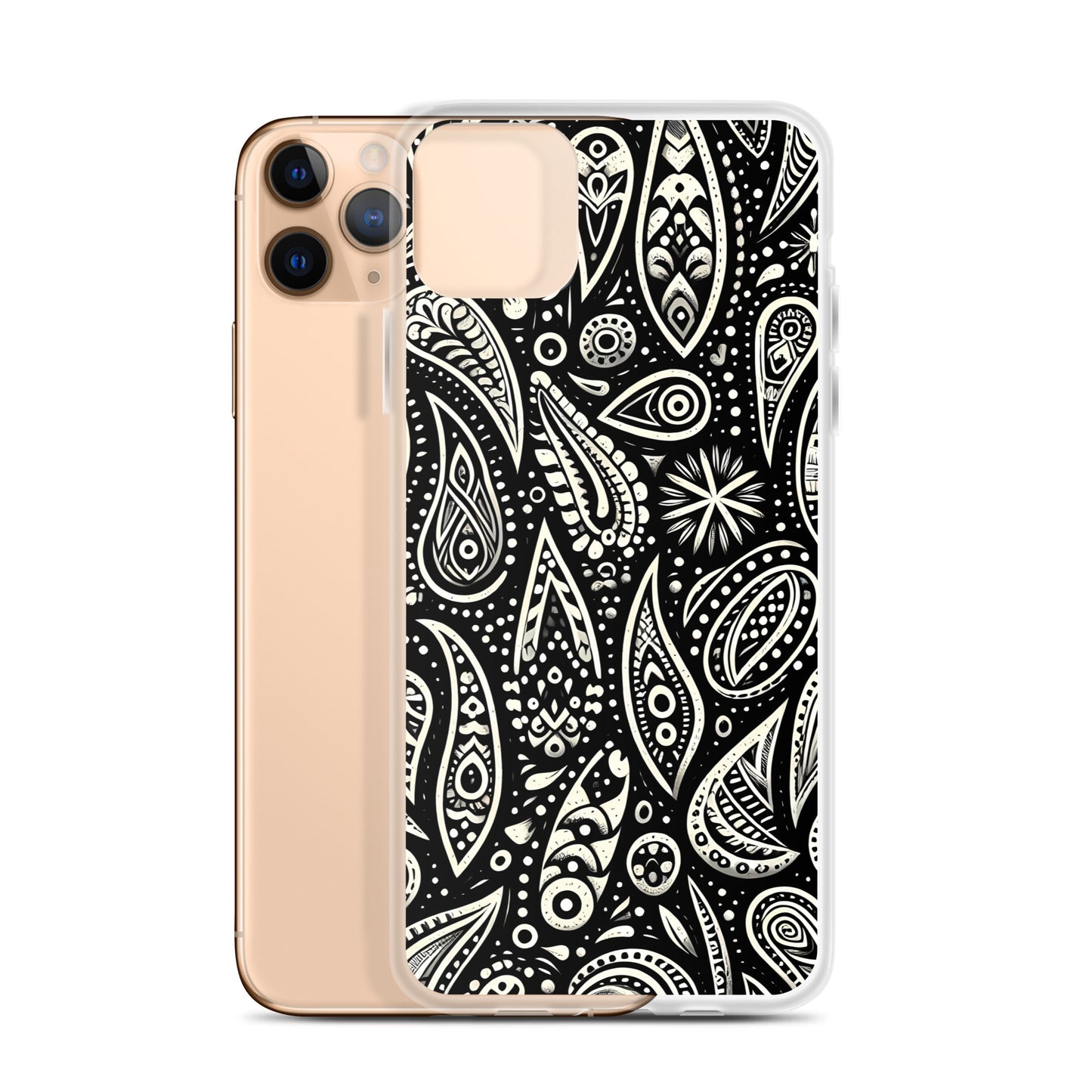 Paisley for iPhone-Clear Case