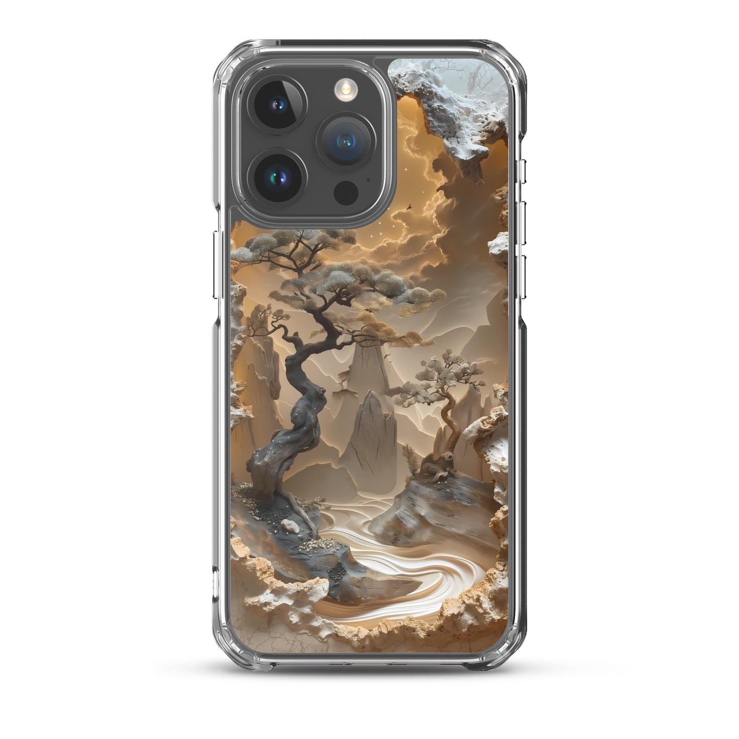 Twisted Moon for iPhone-Clear Case