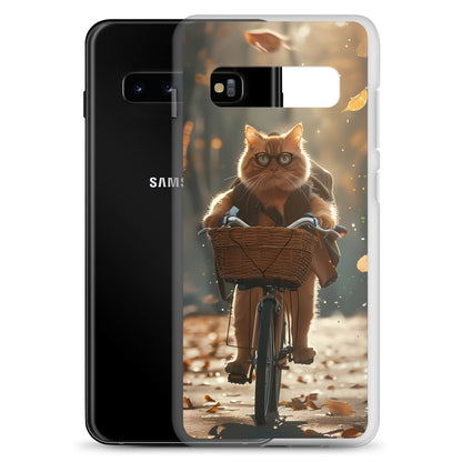 Biker Kitty for Samsung-Clear Case