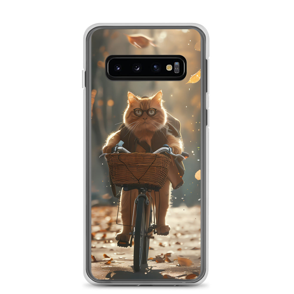 Biker Kitty for Samsung-Clear Case