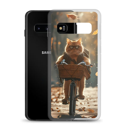 Biker Kitty for Samsung-Clear Case