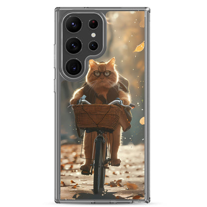 Biker Kitty for Samsung-Clear Case