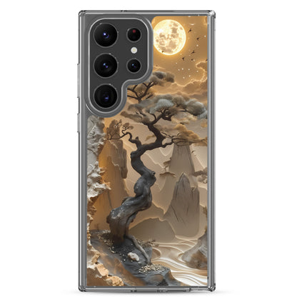 Twisted Moon for Samsung-Clear Case