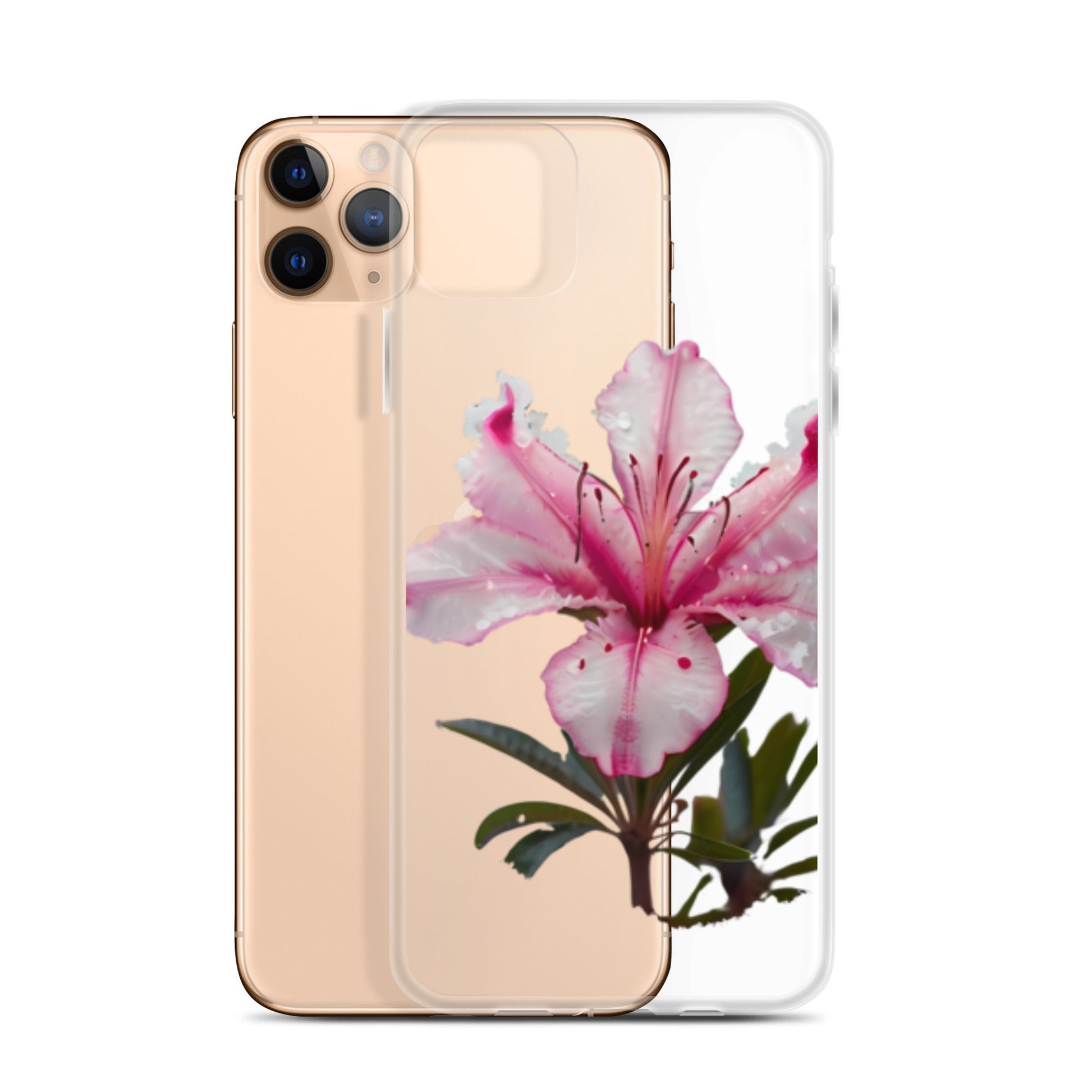 Frosty Flora for iPhone-Clear Case - InkSync