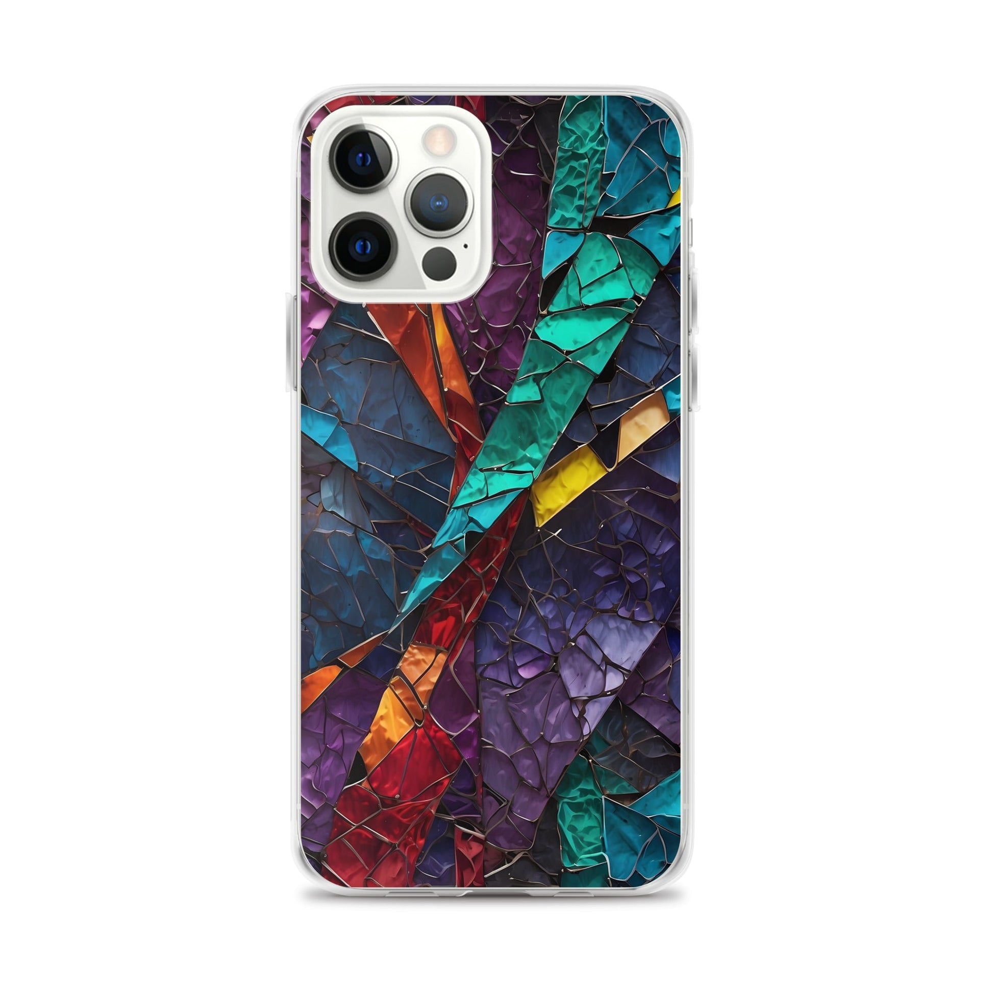 Glass Mosaic for iPhone-Clear Case - InkSync