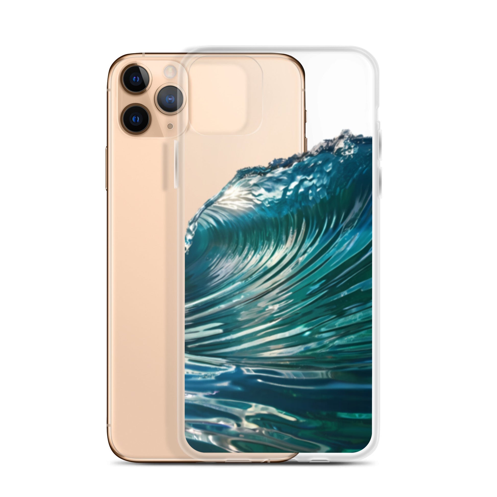 Ocean Waves for iPhone-Clear Case - InkSync