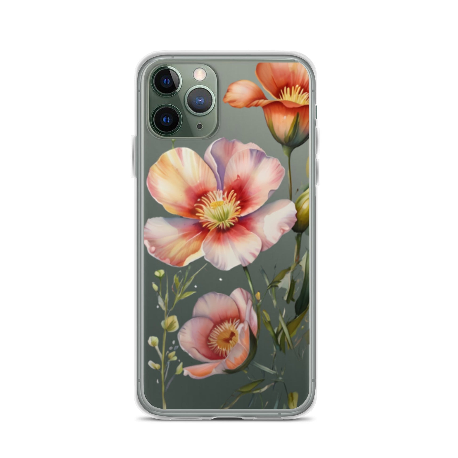 Petals Panache for iPhone-Clear Case - InkSync