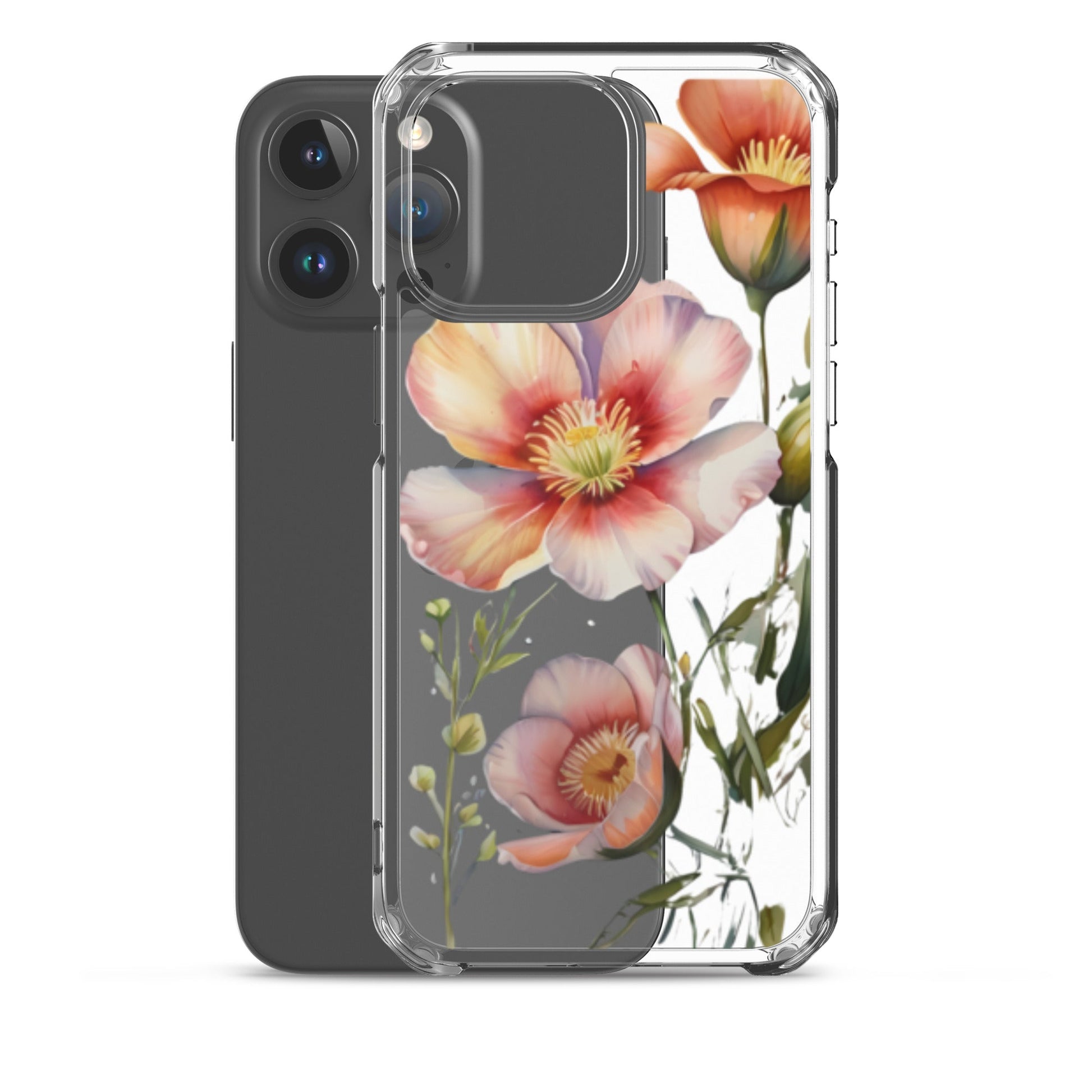 Petals Panache for iPhone-Clear Case - InkSync