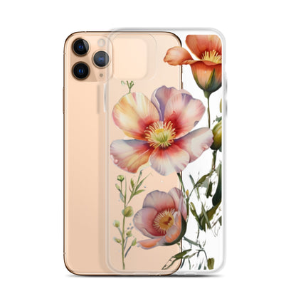 Petals Panache for iPhone-Clear Case - InkSync