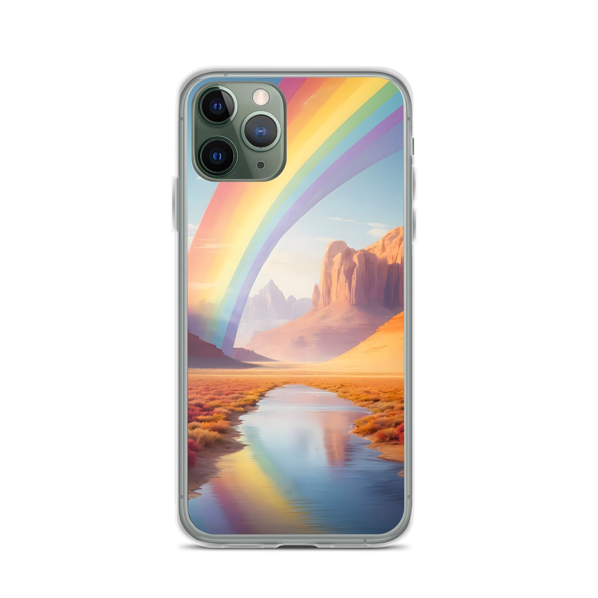 Rainbow for iPhone-Clear Case - InkSync