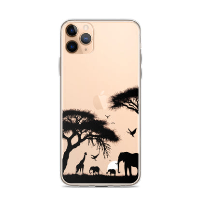 Sunset Safari for iPhone-Clear Case - InkSync