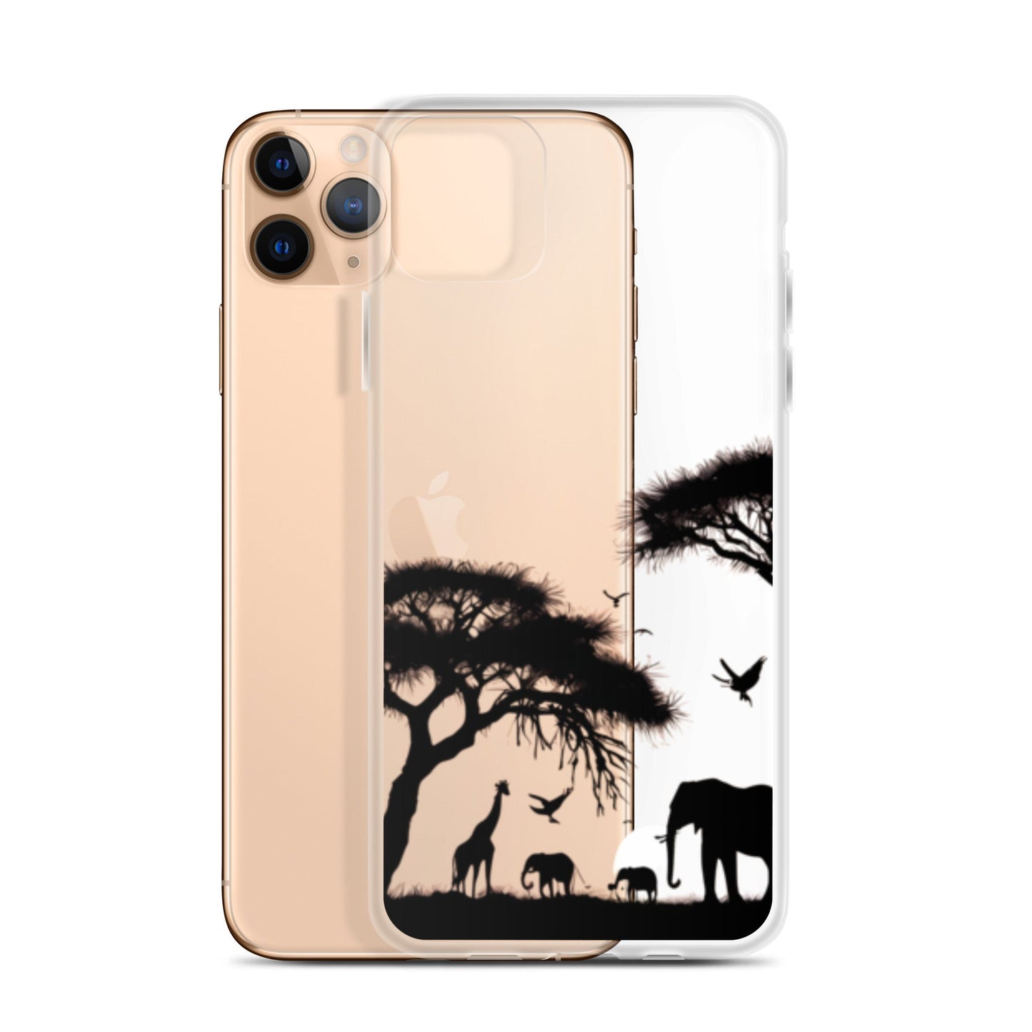 Sunset Safari for iPhone-Clear Case - InkSync